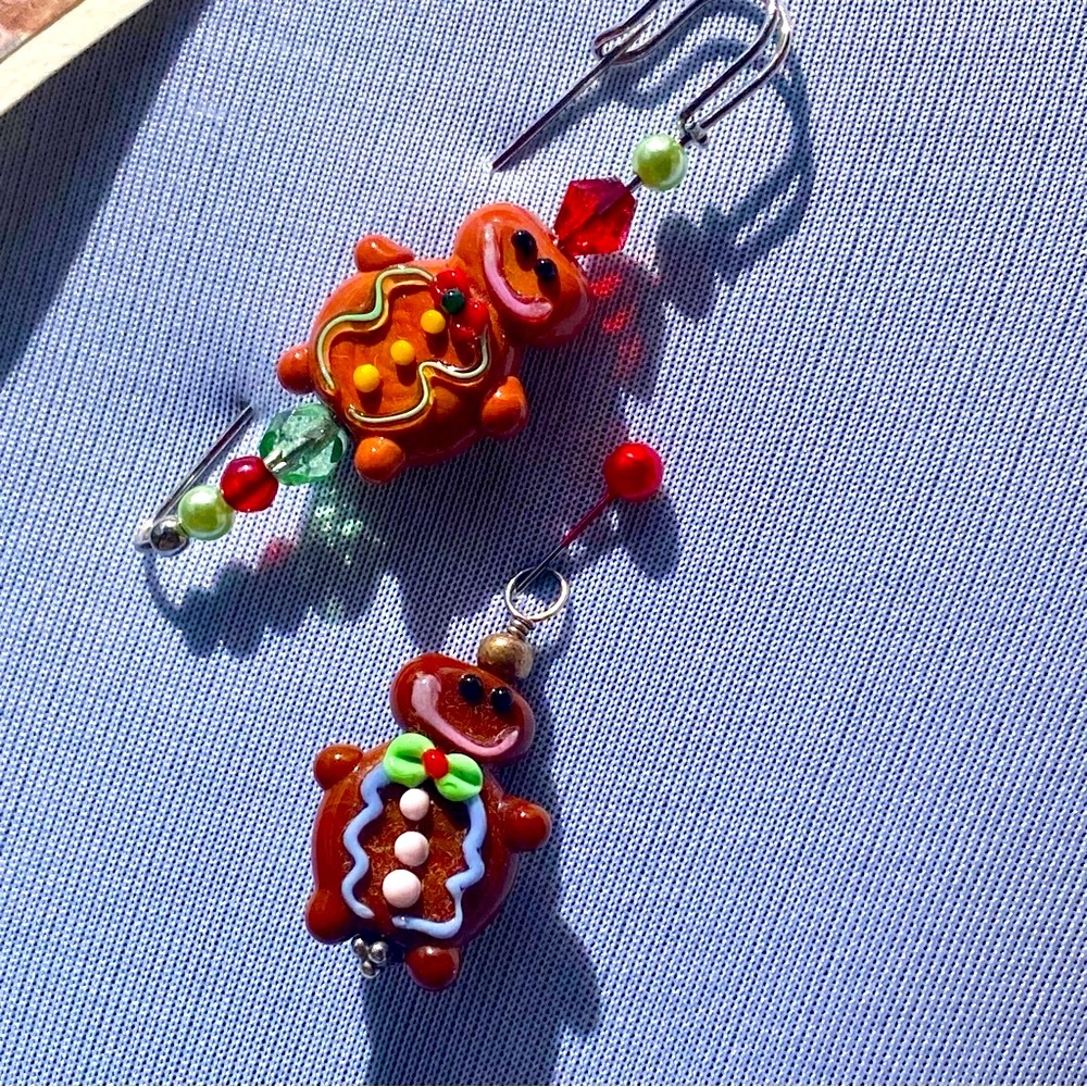 NEW Gingerbread Men Couple Holiday Pin and Pendant